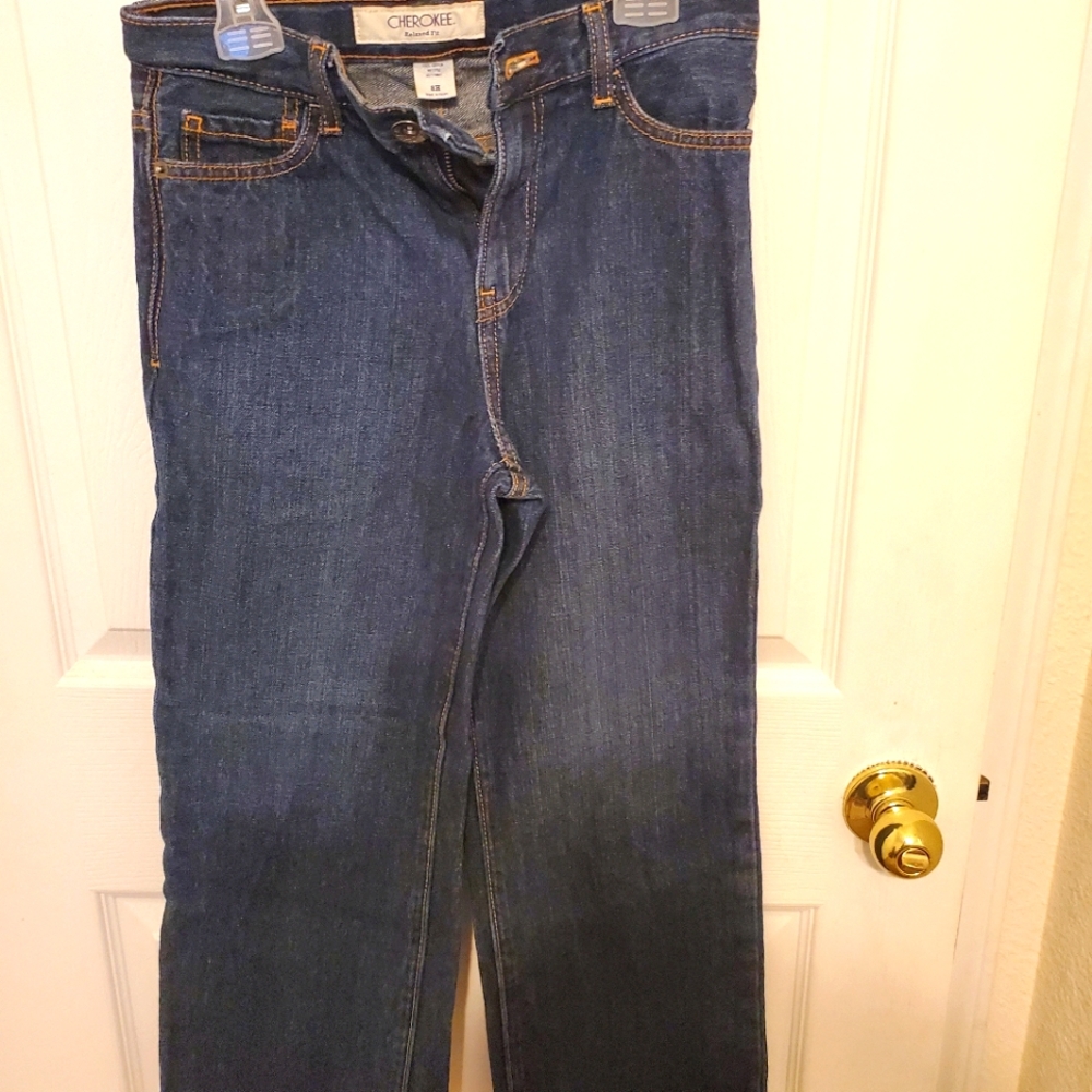 Boys Cherokee blue jeans 8 husky
